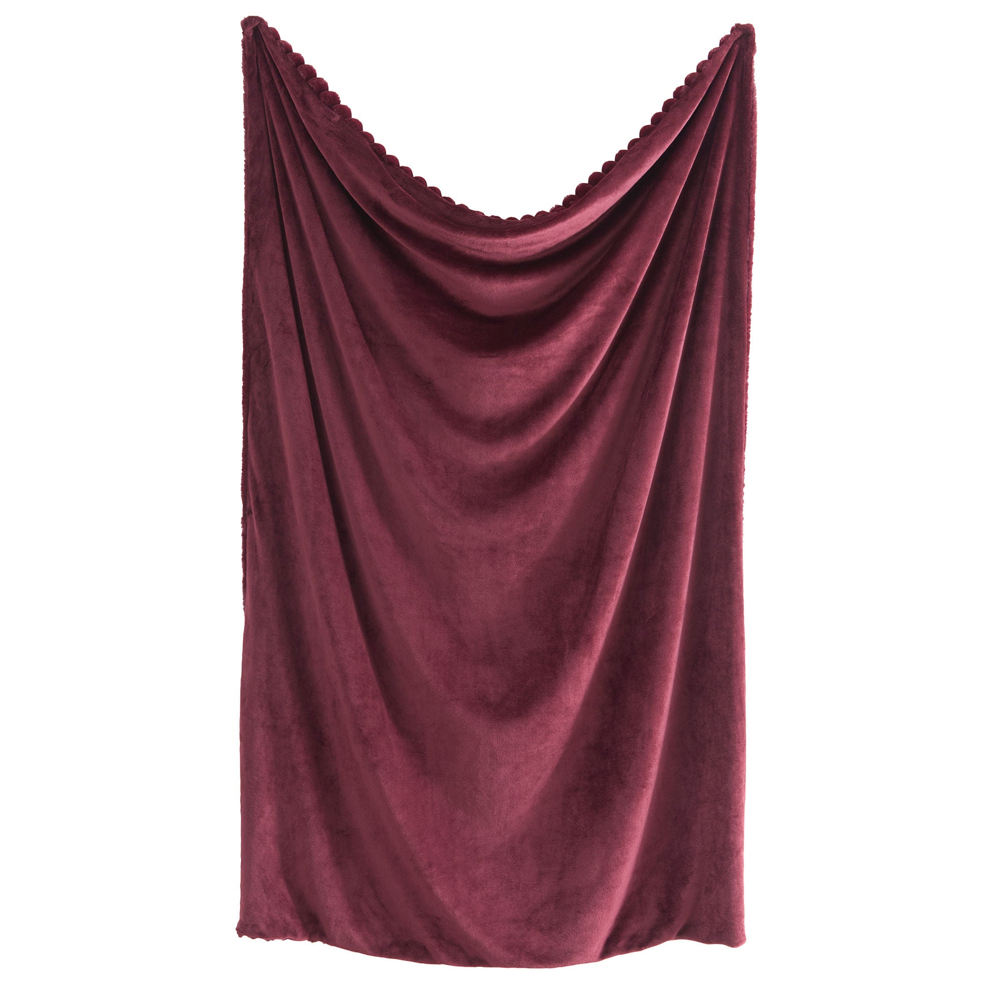 Couvre-lit Morritz couleur bordeaux 130 x 180 cm