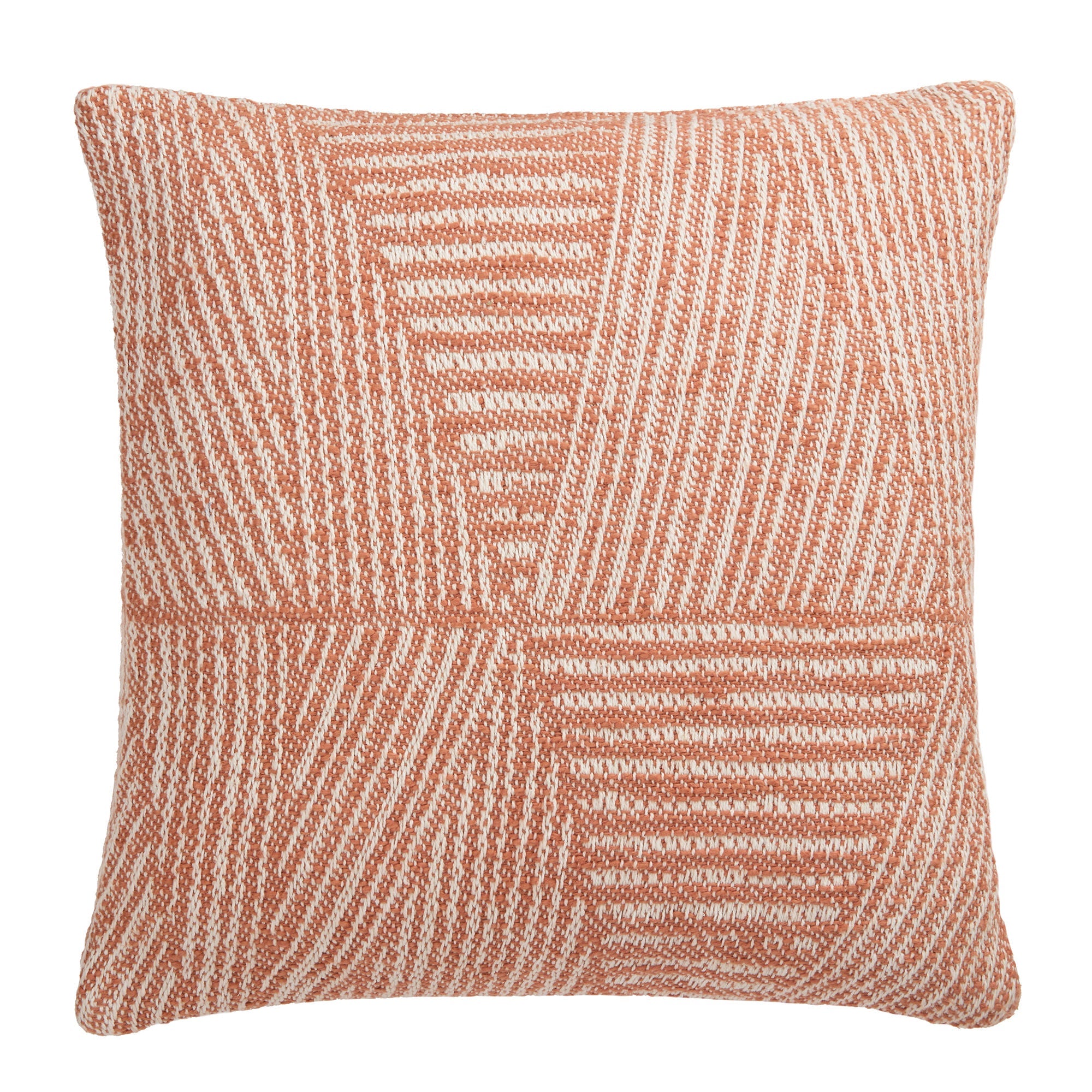 Coussin Myan couleur terre cuite 43 x 43 cm