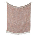 Plaid Myan couleur terre cuite 130 x 180 cm