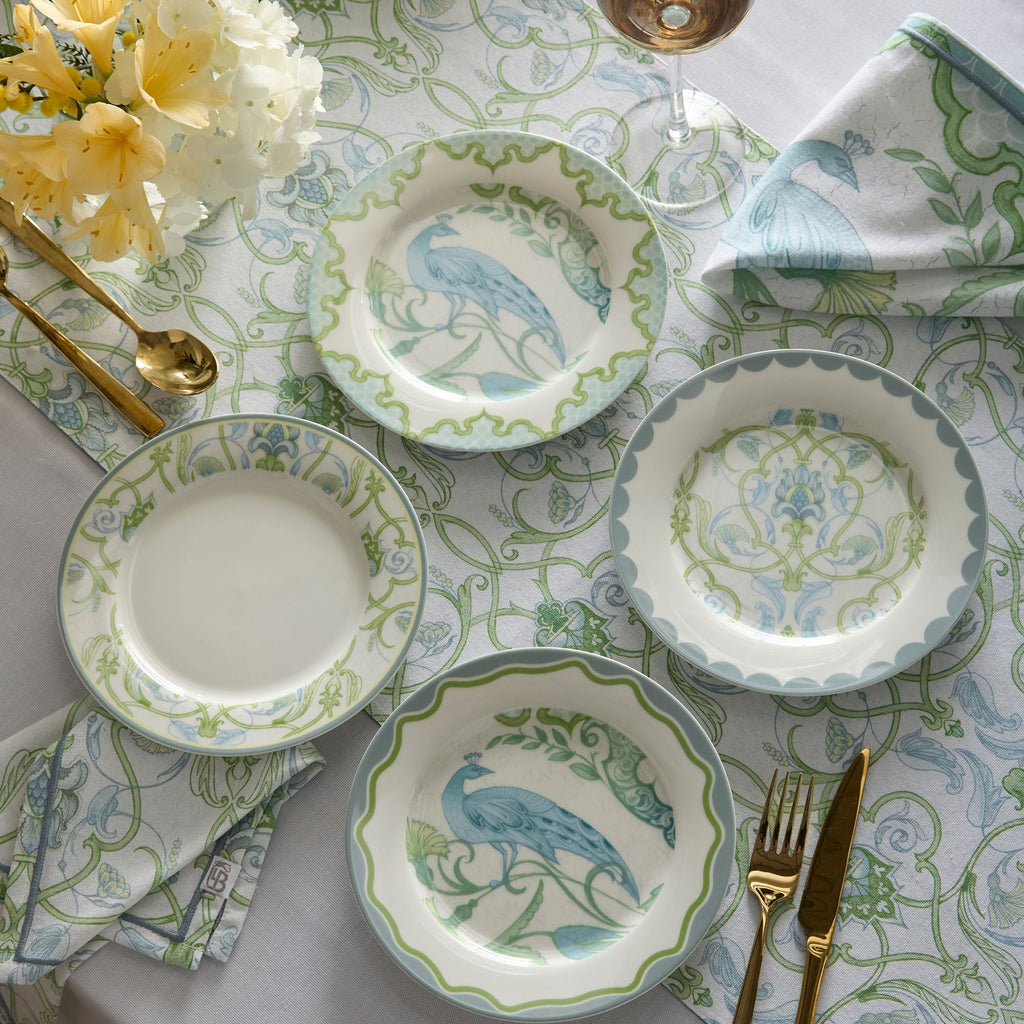 Serviettes Palm Court, paquet de 4, couleur verte