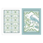 Lot de 2 torchons en coton Palm Court, couleur verte