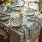 Lot de 2 torchons en coton Palm Court, couleur verte