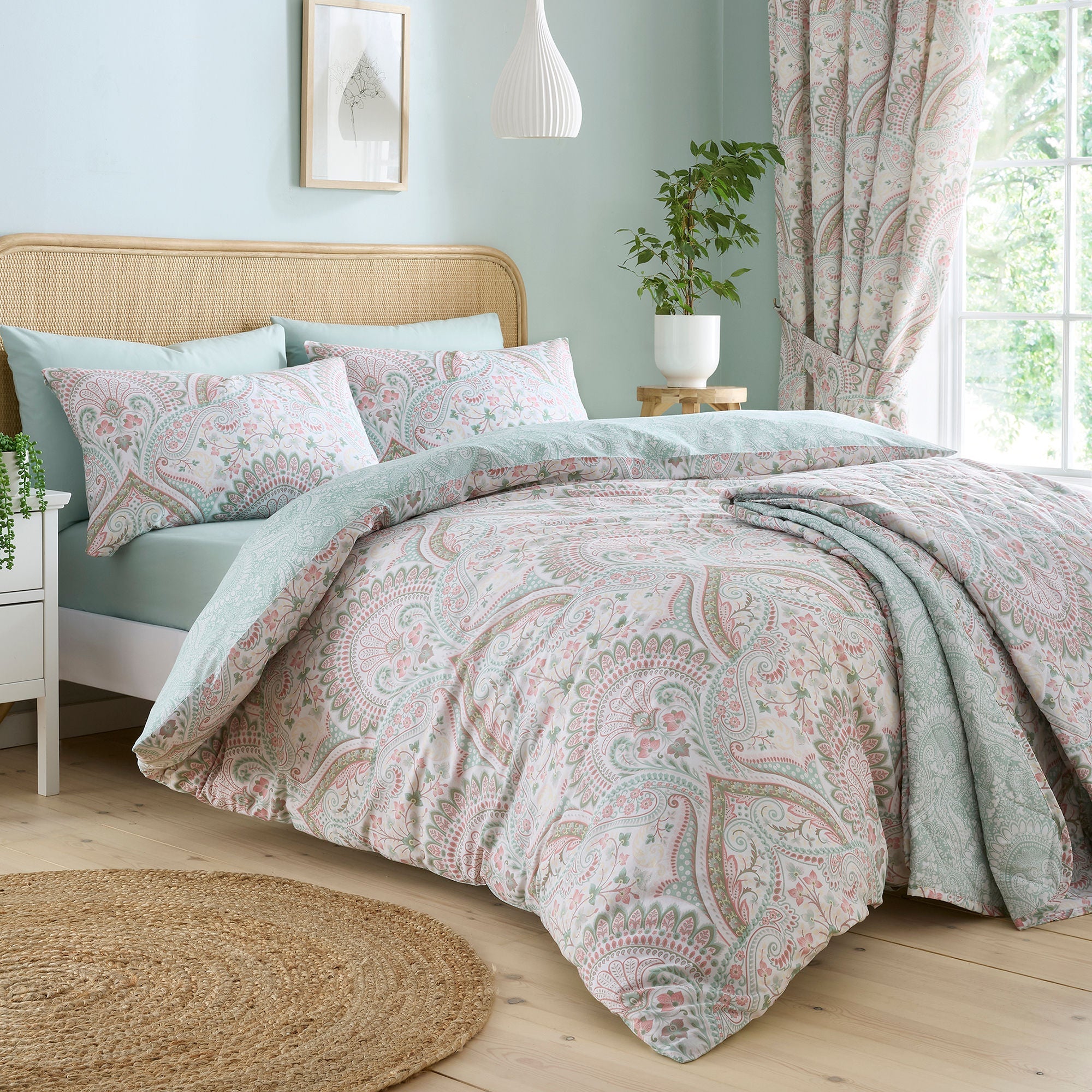 Parure de lit Palais verte