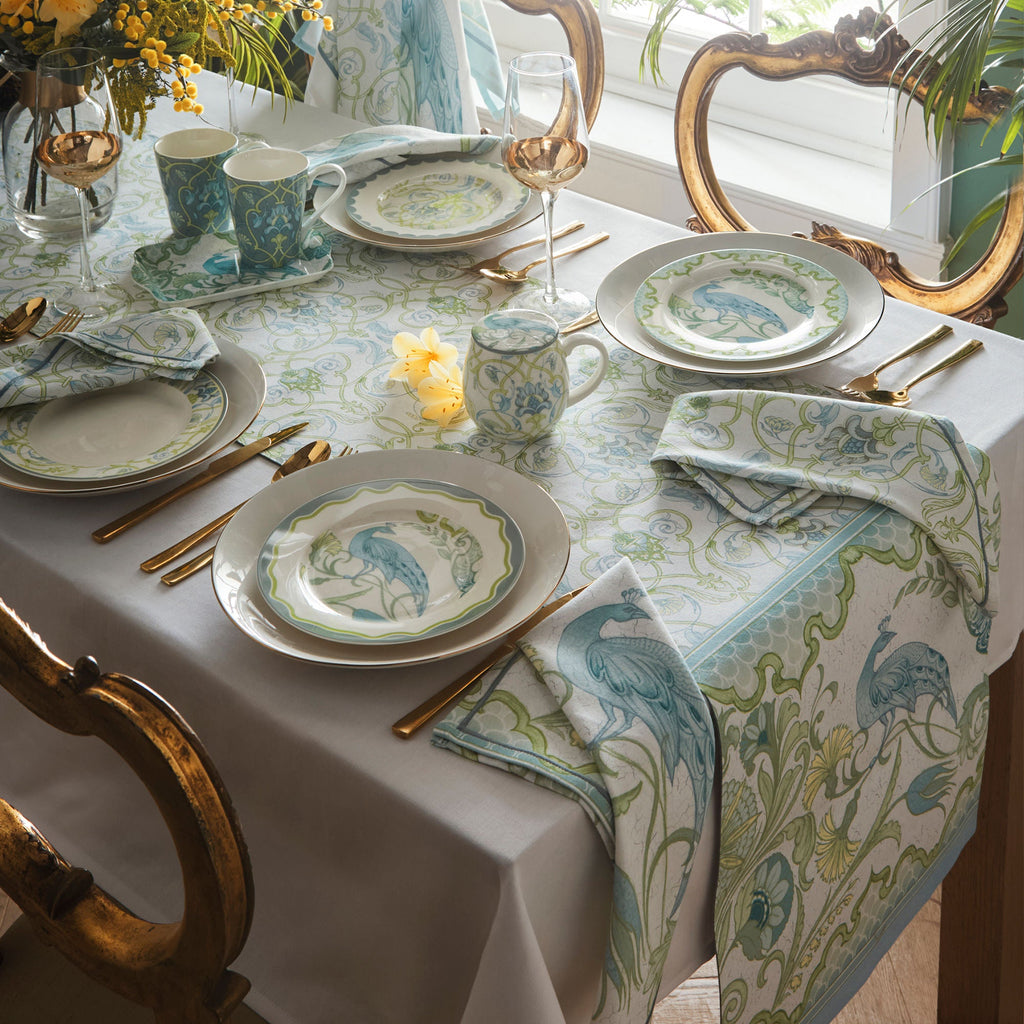 Ensemble tasse et plateau Palm Court multicolore