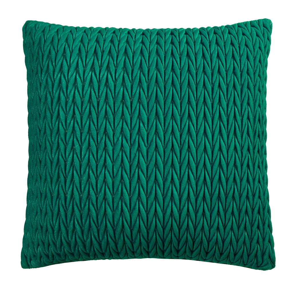 Coussin Amory couleur jade 43 x 43 cm