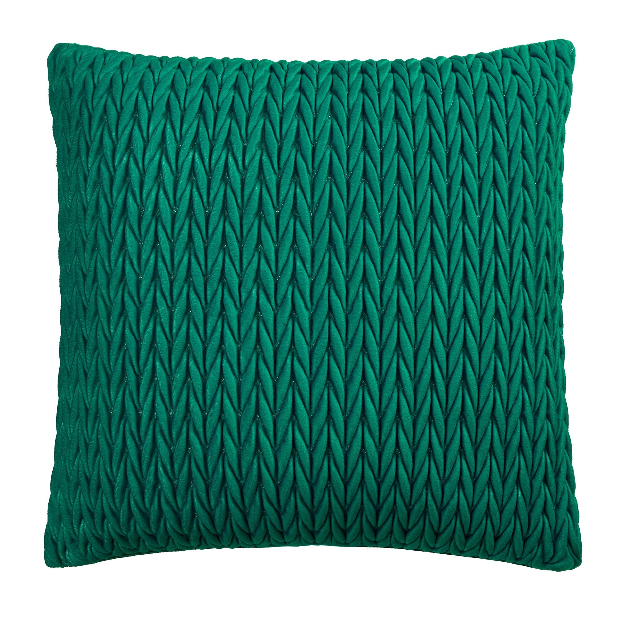 Coussin Amory couleur jade 43 x 43 cm