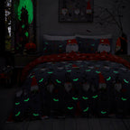 Parure de lit Halloween « Gonks effrayants » grise