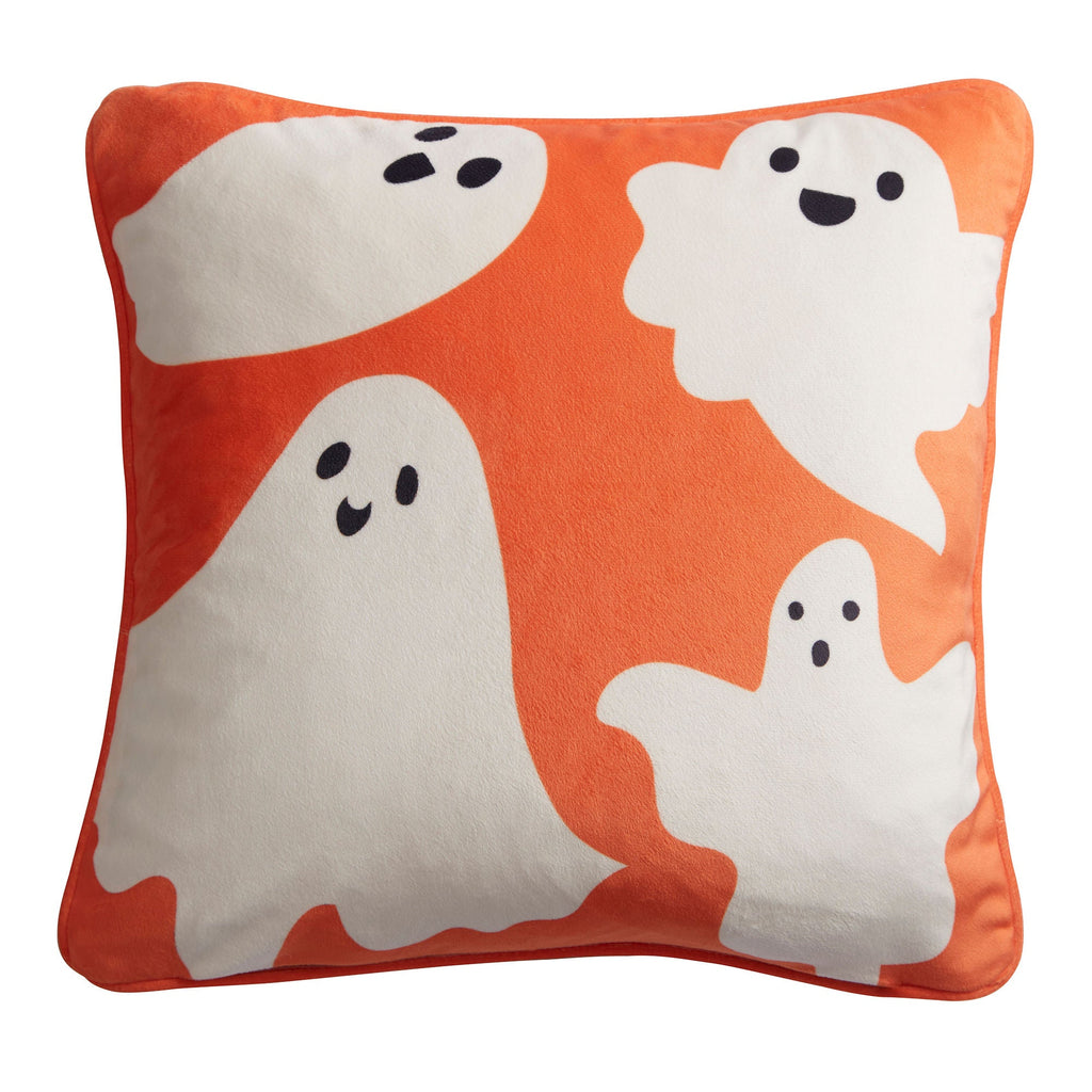 Coussin d'Halloween Fantômes Effrayants Gris 43 x 43 cm