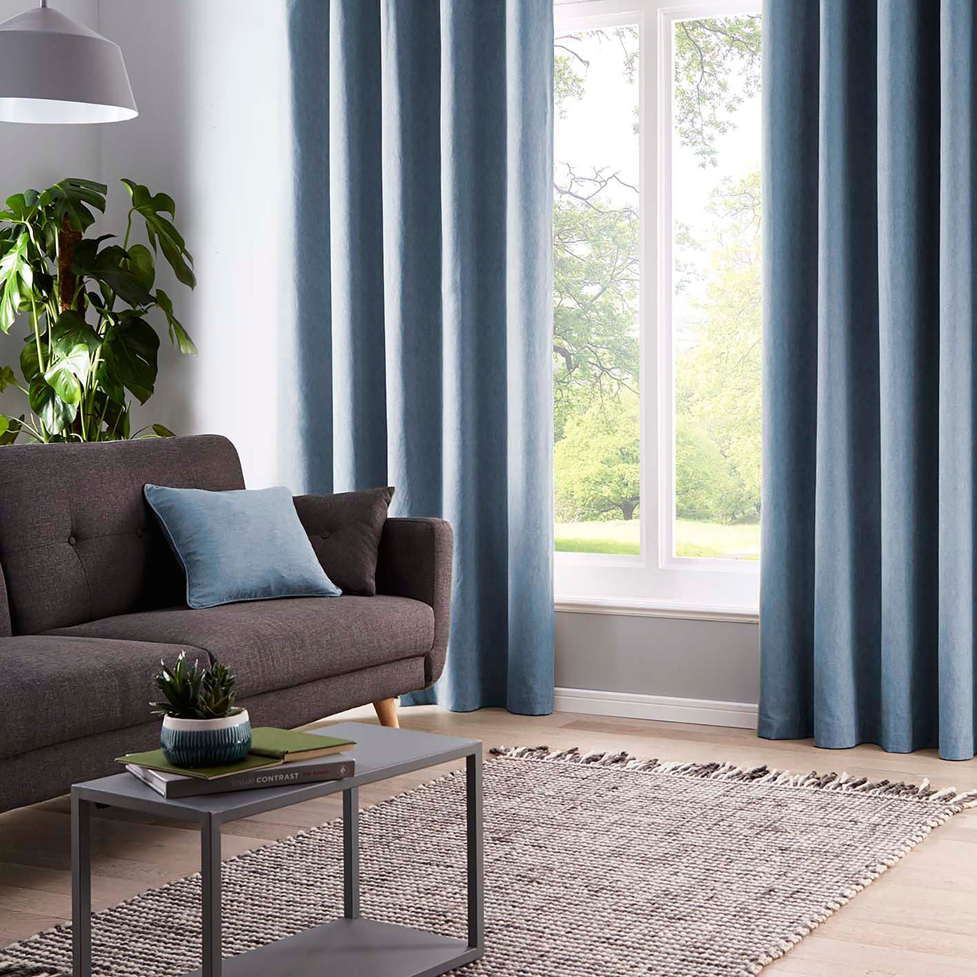 Coussin Sorbonne bleu clair 43 x 43 cm