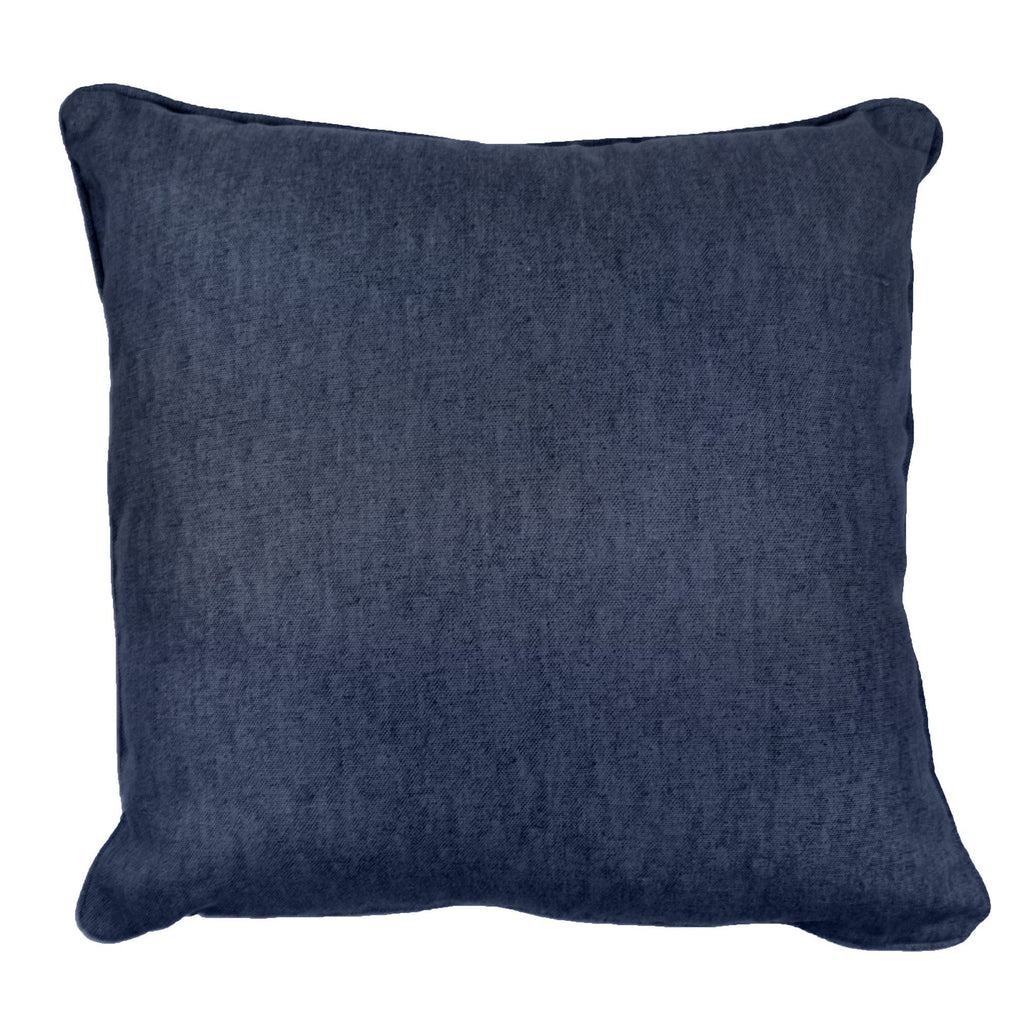 Coussin Sorbonne bleu marine 43 x 43 cm