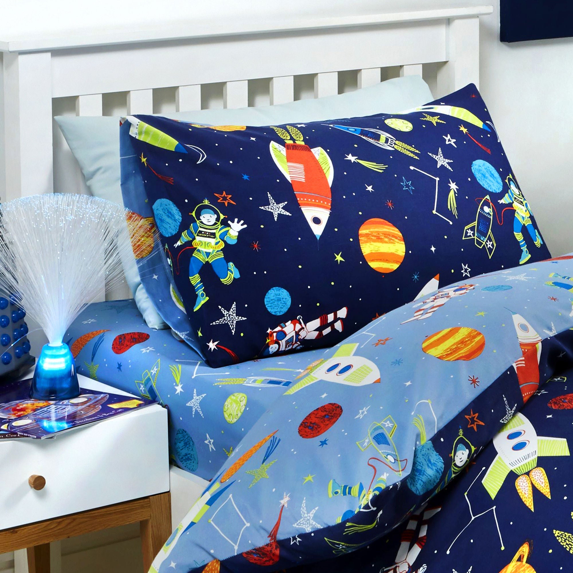 Drap-housse Supersonic de 25 cm de profondeur, bleu