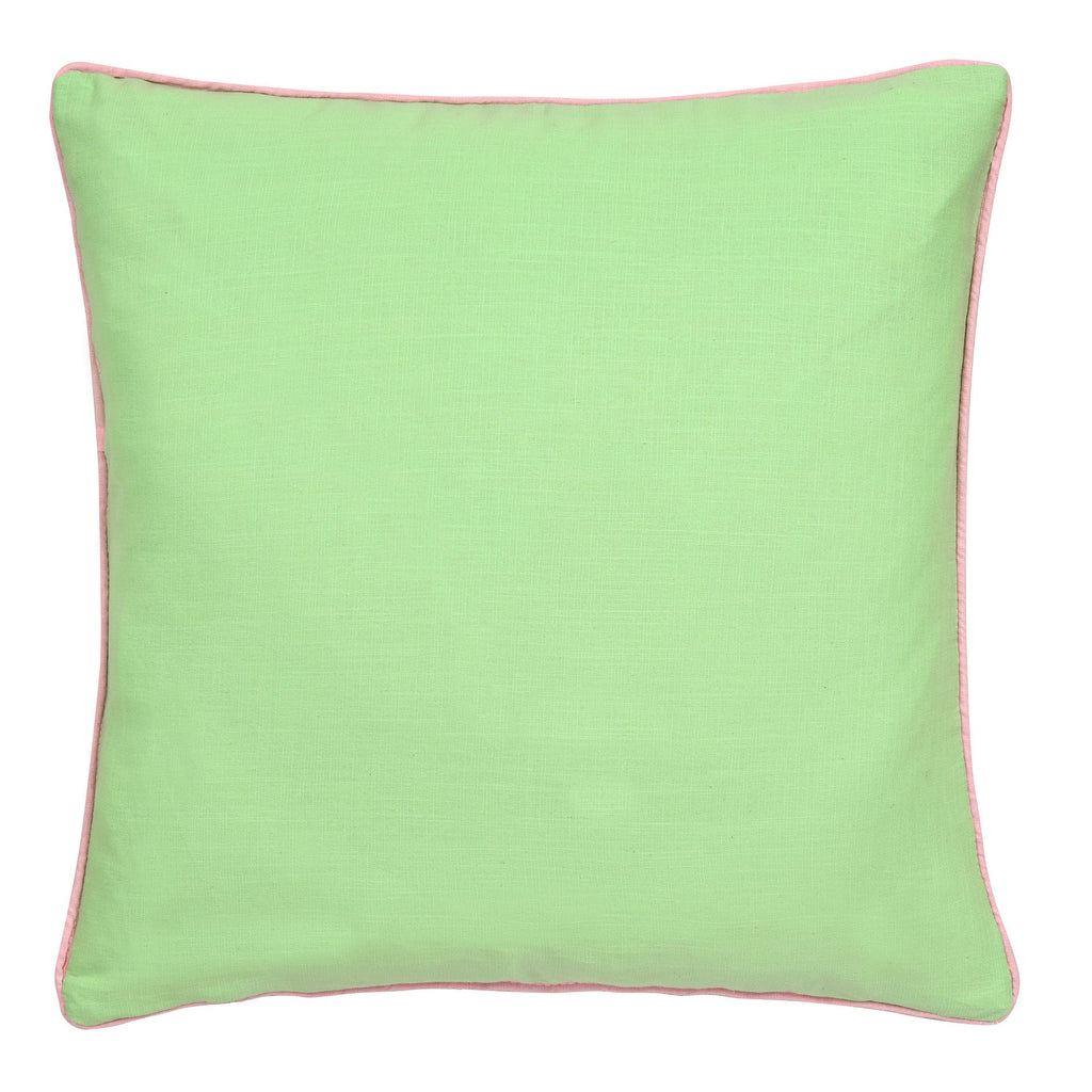 Coussin à slogan « Ambiance estivale » multicolore 43 x 43 cm