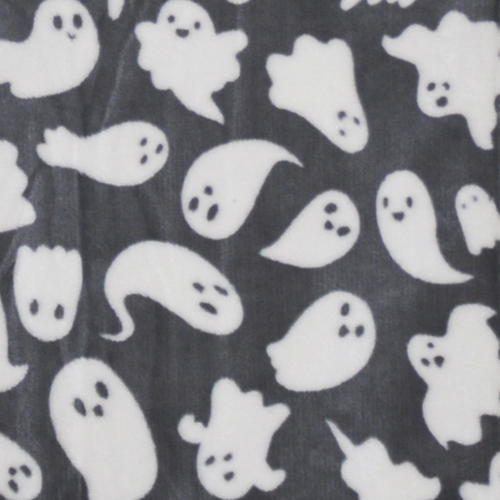 Plaid Halloween Fantômes Effrayants Gris 120 x 150 cm