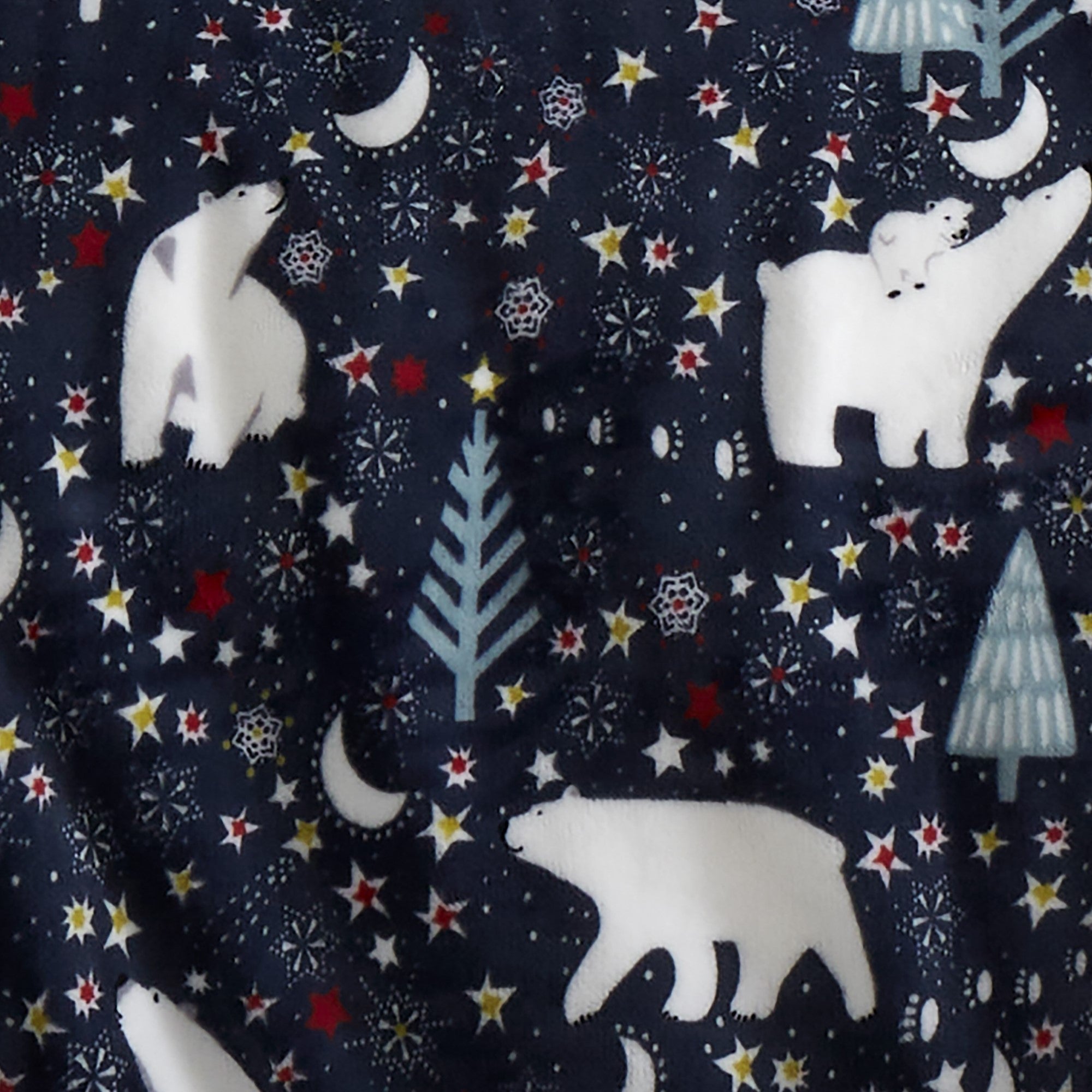 Parure de lit « Nuit étoilée de Noël » bleue