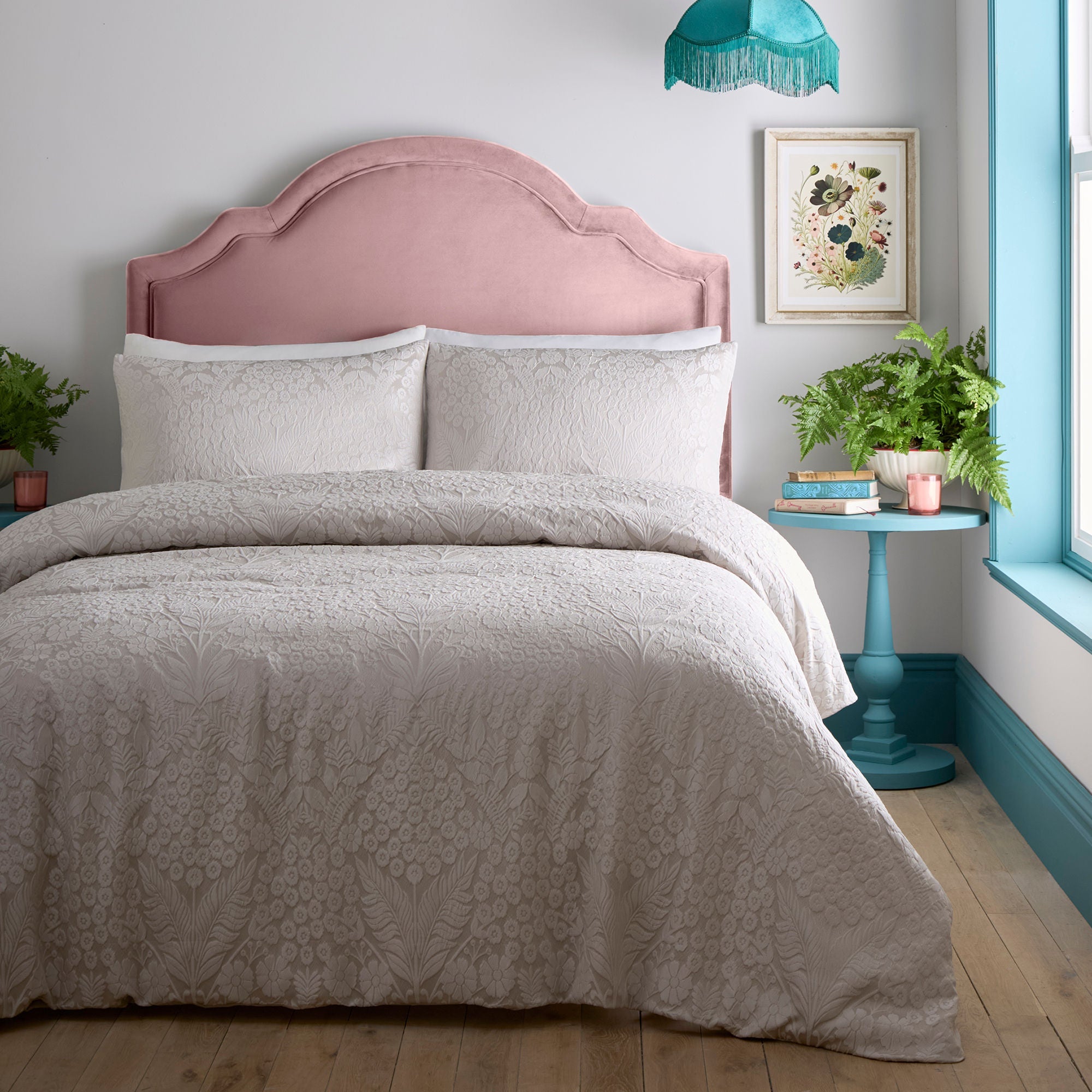 Parure de lit Toria couleur pierre