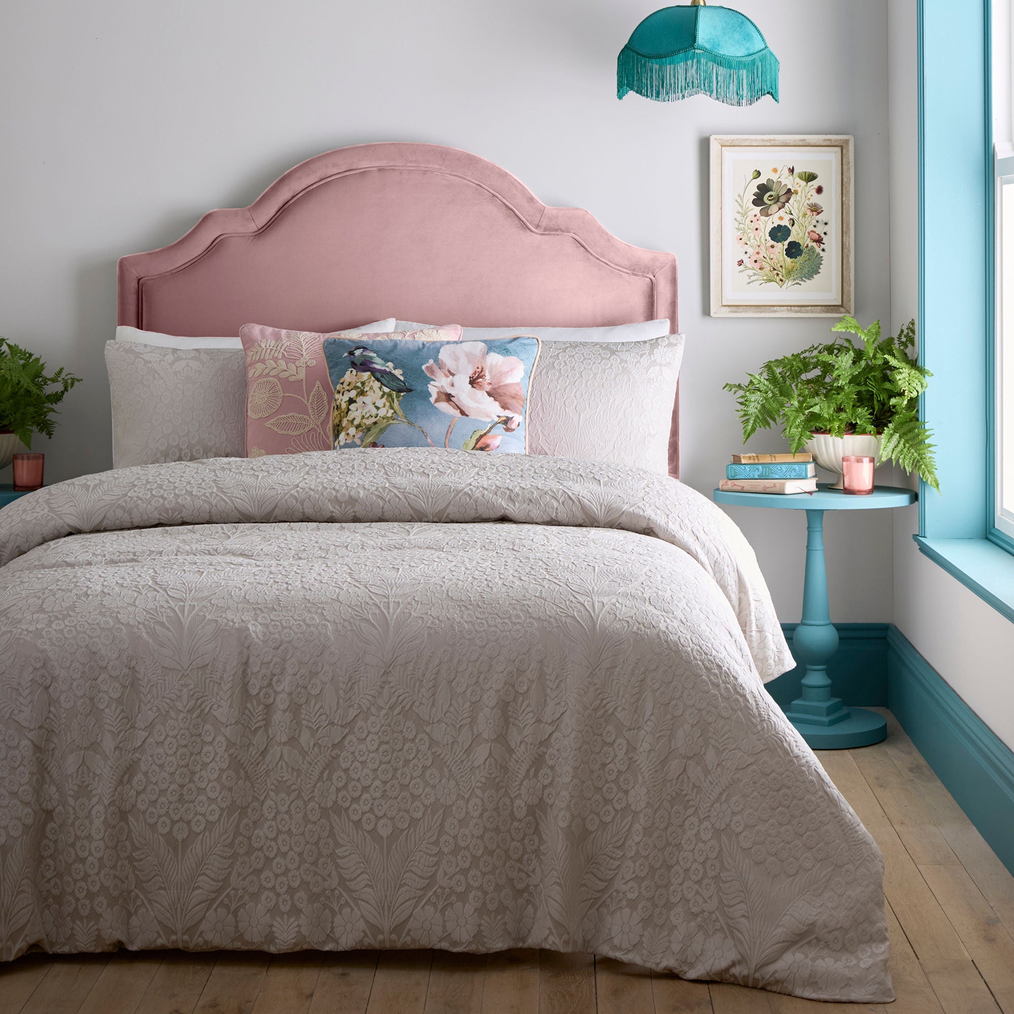 Parure de lit Toria couleur pierre