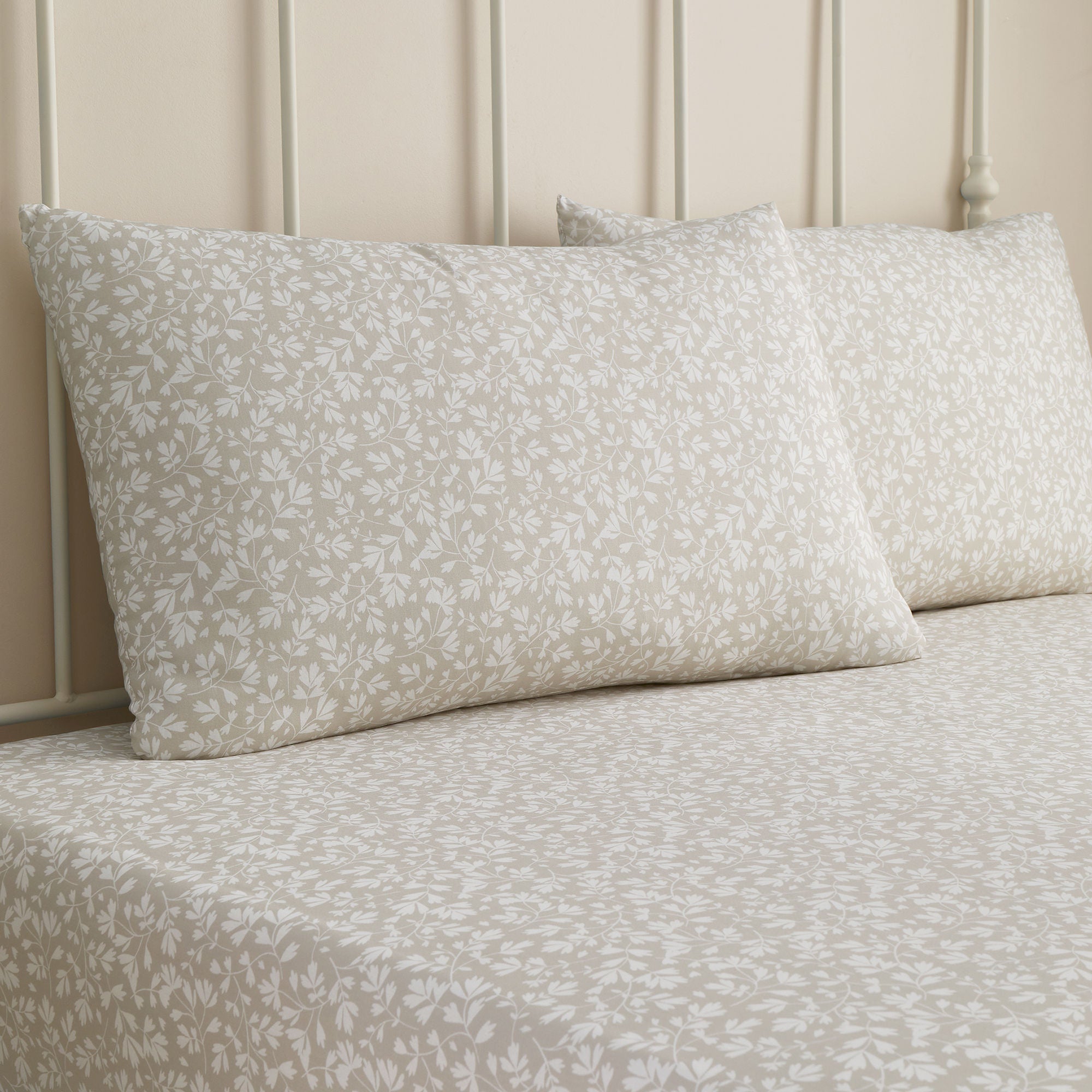 Parure de draps-housses Tess 28 cm de profondeur, coloris naturel