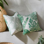 Coussin d'extérieur Tahiti vert 43 x 43 cm