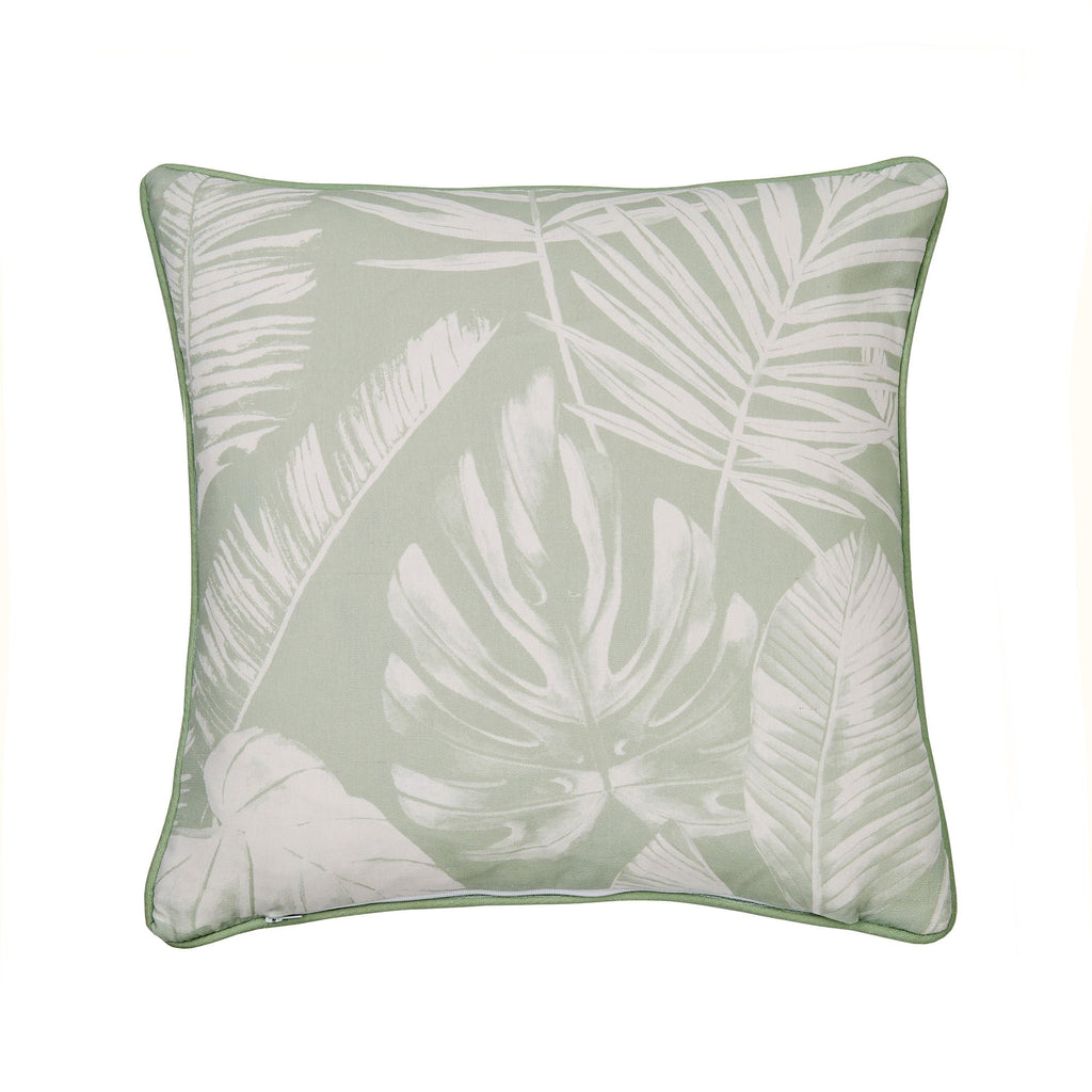 Coussin d'extérieur Tahiti vert 43 x 43 cm