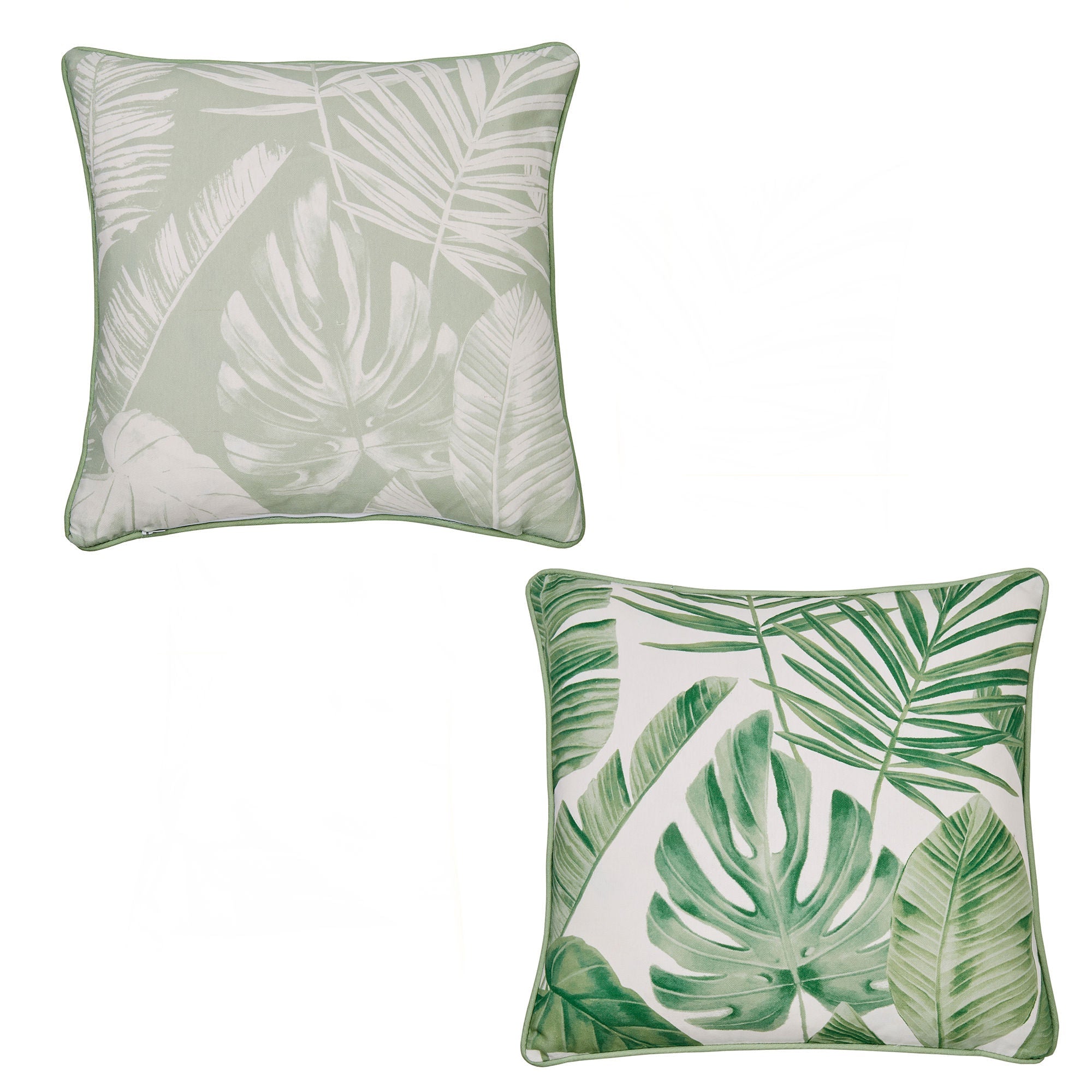 Coussin d'extérieur Tahiti vert 43 x 43 cm