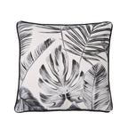 Coussin d'extérieur Tahiti argenté 43 x 43 cm