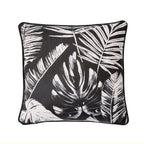 Coussin d'extérieur Tahiti argenté 43 x 43 cm