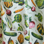 Tablier en coton multicolore à motif de légumes variés