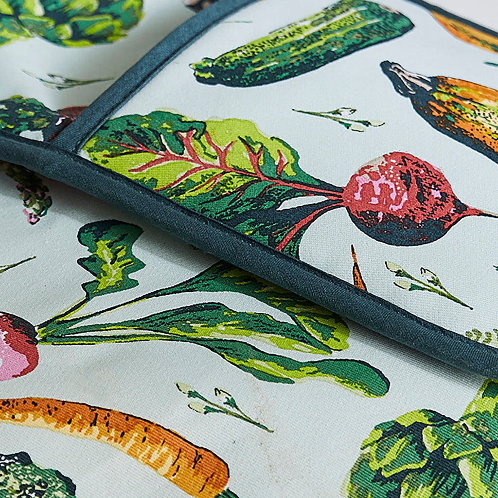 Gant de cuisine double pour légumes multicolores