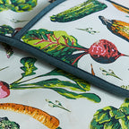 Gant de cuisine double pour légumes multicolores