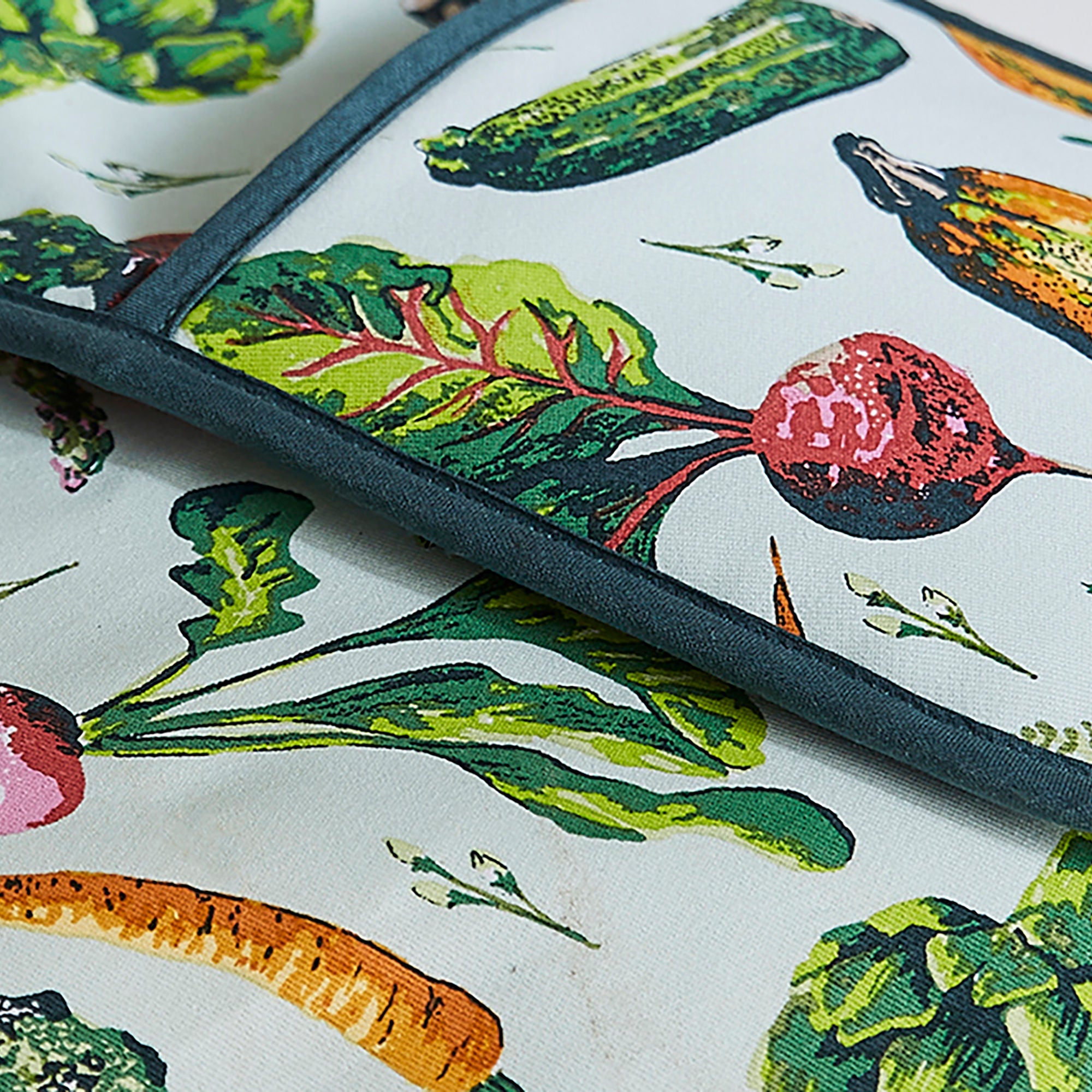 Gant de cuisine double pour légumes multicolores