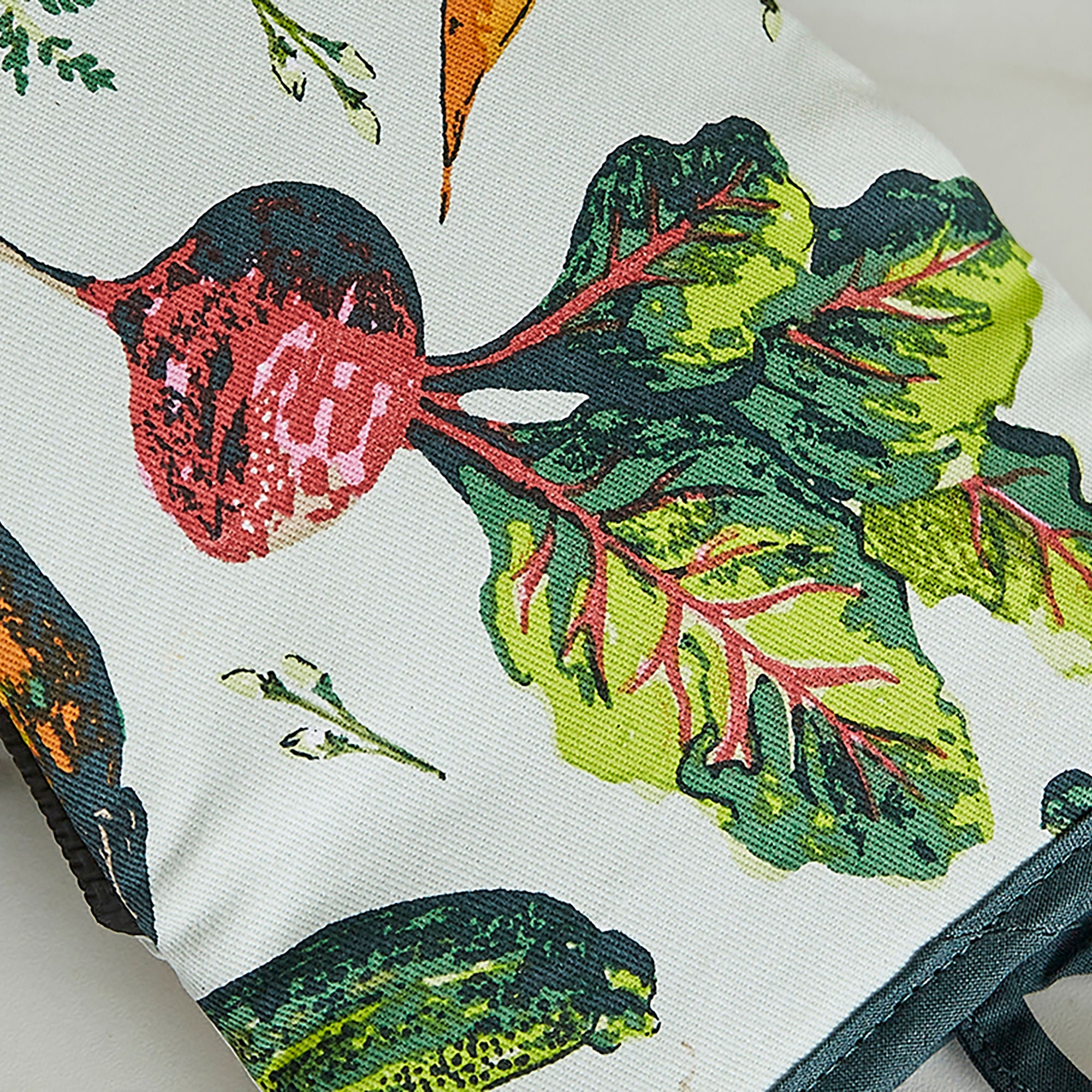 Gants de micro-ondes multicolores à motif légumes mélangés (paire)