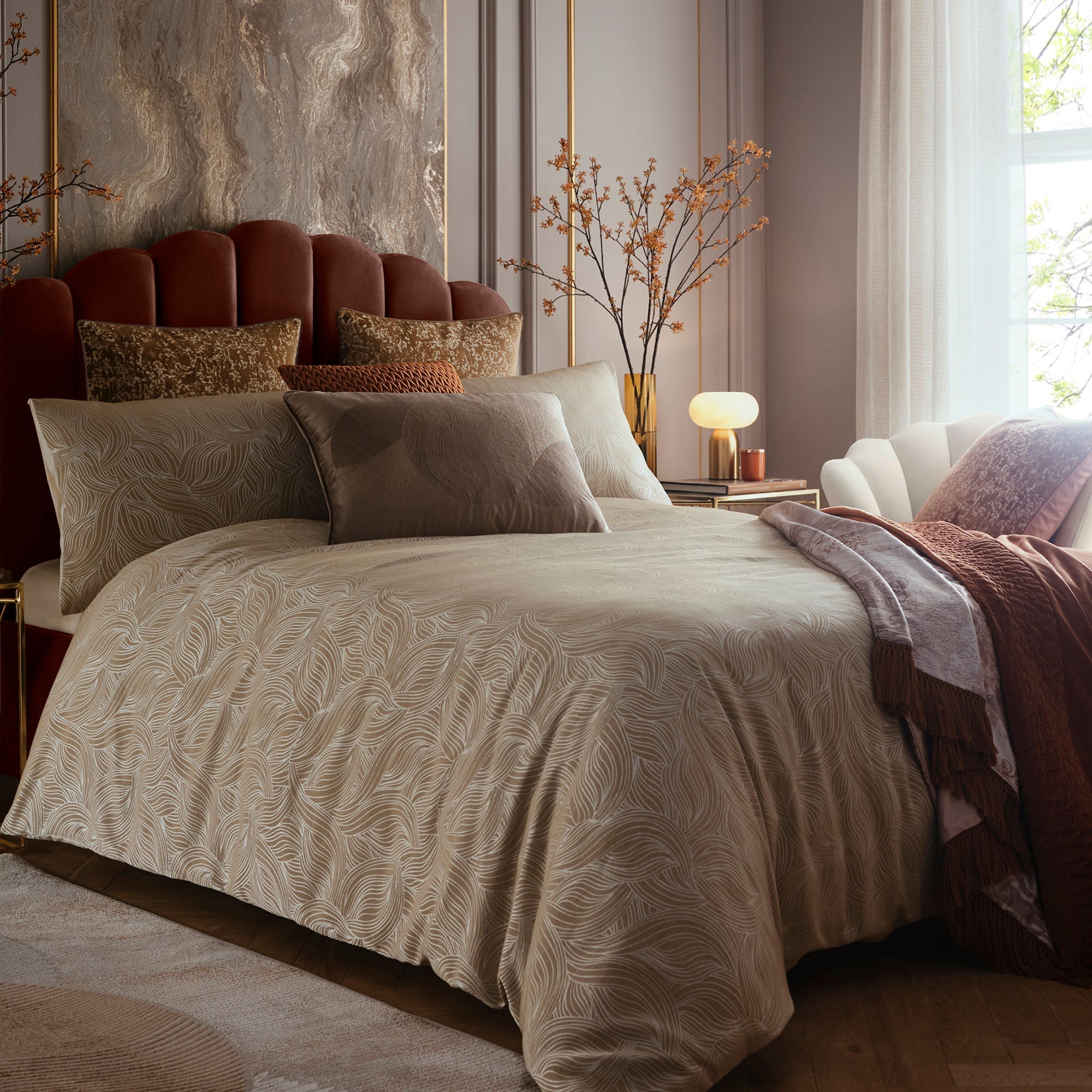 Coussin Venus Desire couleur vison 40 x 60 cm