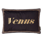 Coussin Venus Signature noir 40 x 60 cm