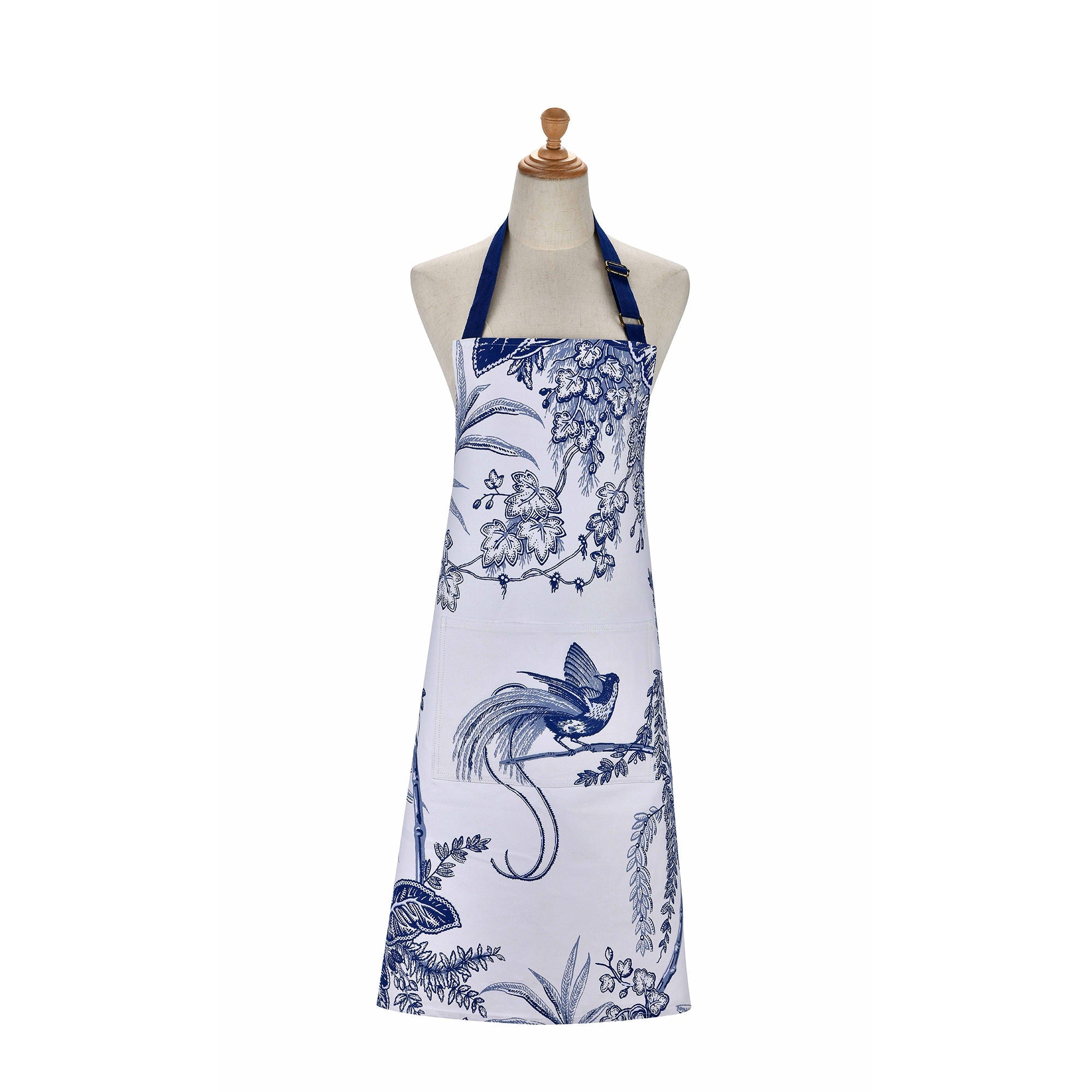 Tablier en coton Willow Toile bleu