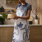 Tablier en coton Willow Toile bleu