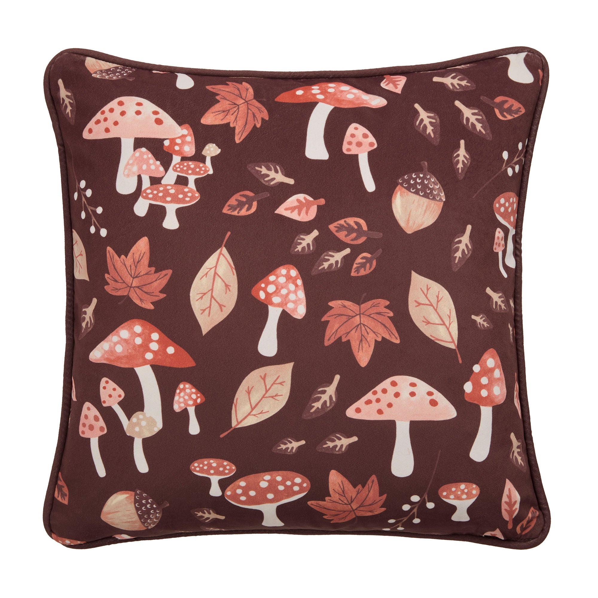 Coussin Rêves des Bois couleur Chocolat 43 x 43 cm