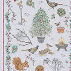 Torchon en coton multicolore Winter Garden Christmas