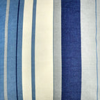 Coussin rayé Whitworth bleu 43 x 43 cm