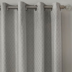 Rideaux à œillets Croma argentés