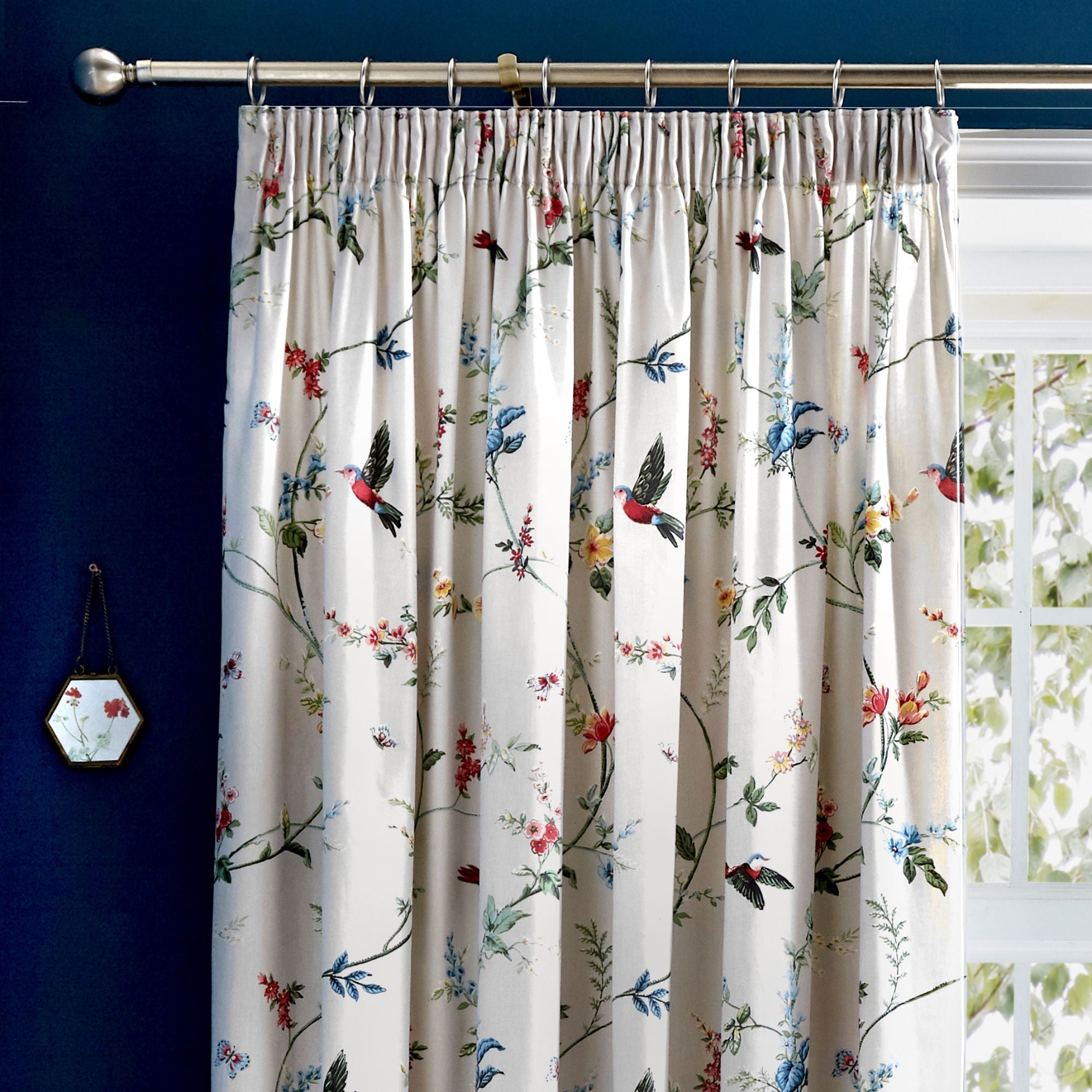 Rideaux à plis plats Mansfield gris