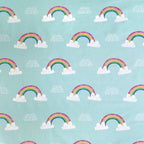 Drap-housse licorne arc-en-ciel multicolore de 25 cm de profondeur