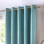 Rideaux à œillets Sorbonne couleur œuf de canard